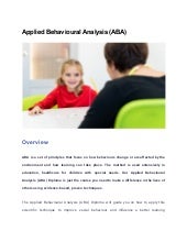 Applied Behavioural Analysis Aba Applied Behavioural Analysis Aba
