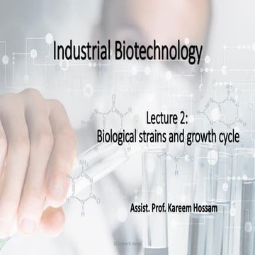 Applied Biotechnology Lecture 2: industrial strains and growth cycle