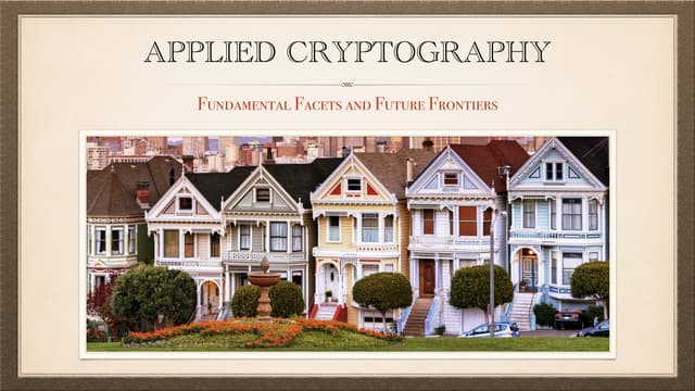 A Concise Introduction to Cryptographic Concepts