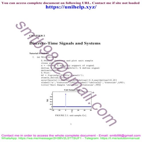 Complete Worked Solutions for Exercises - Applied Digital Signal Processing by Manolakis & Ingle
