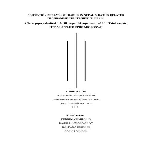 Applied epidemiology rabies in nepal | PDF