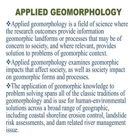 APPLIED GEOMORPHOLOGY ppt.pptx