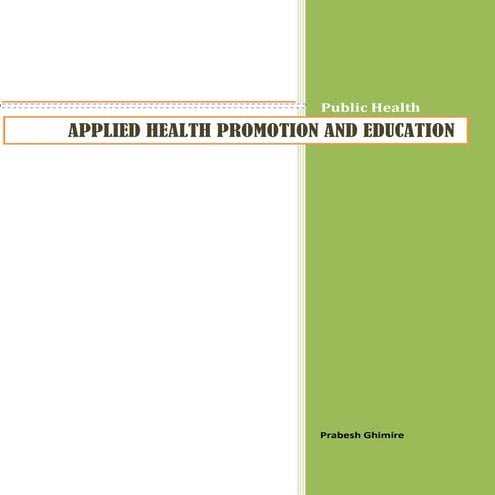 Applied Health Promotion and Education