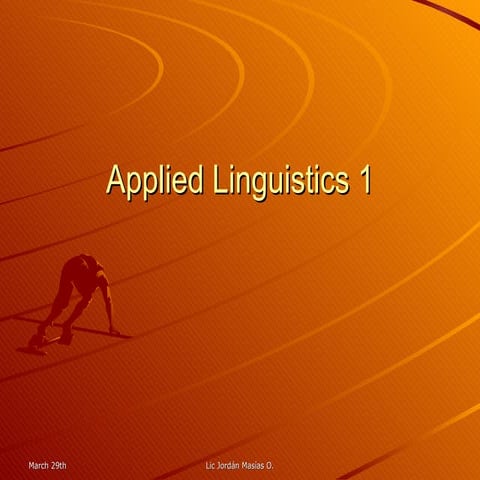 Applied linguistics 1=class 1