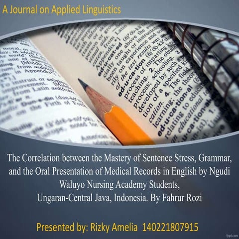 A journal on Applied Linguistics, 