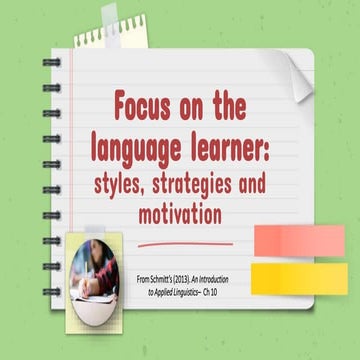 (Applied linguistics)  schmitt's book ch 10