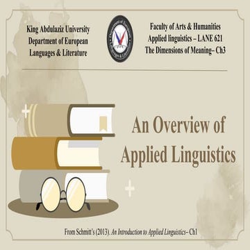 (Applied linguistics) shmitt's book ch 1