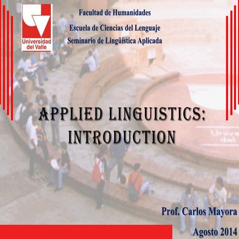 Applied linguístics 1
