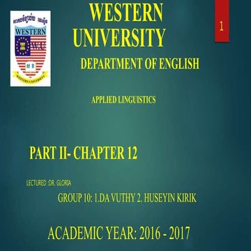 Word Meaning (Semantics, Semantic Features and Prototype)