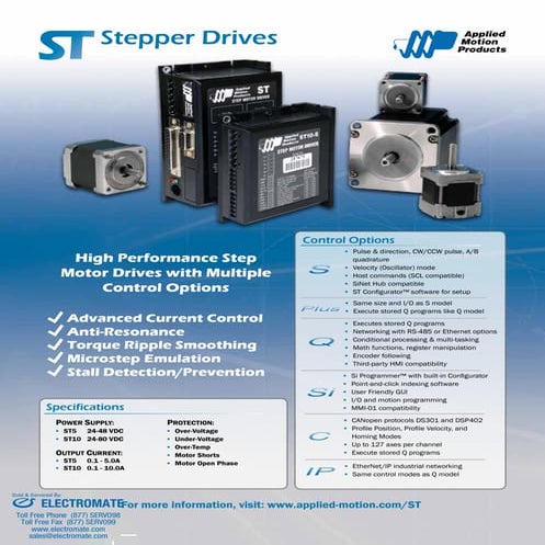 Applied motion products st datasheet