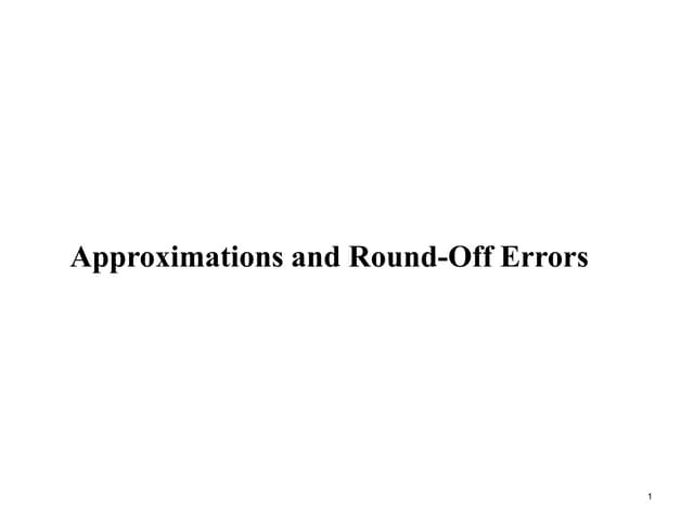 Applied numerical methods lec3