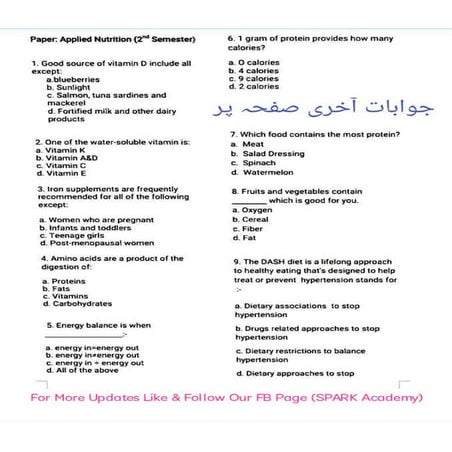 Applied Nutrition BsN 2nd semester Paper.pdf