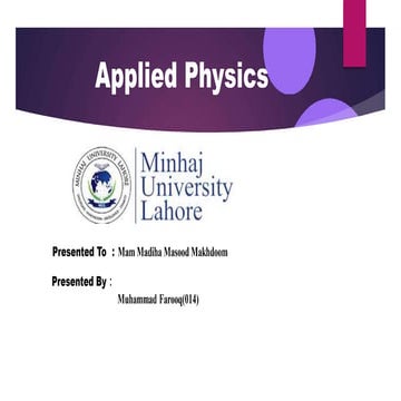 Ohms law and its application