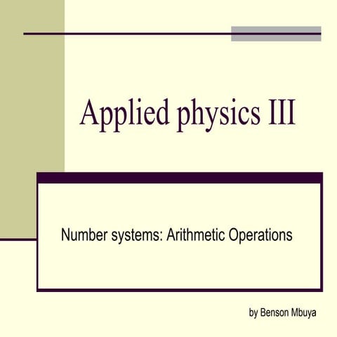 Applied physics iii lecture2 number_systemsii