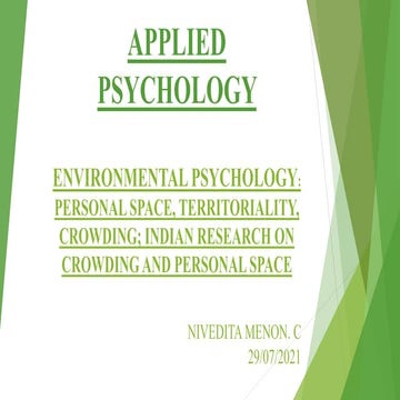 ENVIRONMENTAL PSYCHOLOGY PPT