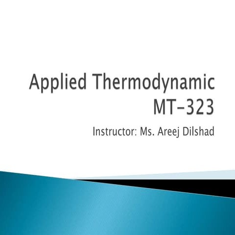 Applied Thermodynamic 1 Pptx