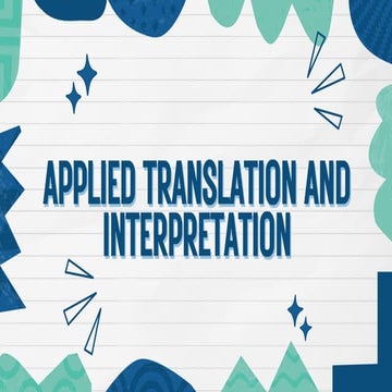 Applied Translation and Interpretation.pdf