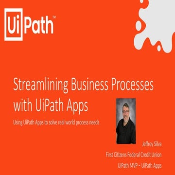 Streamlining Business Processes with UiPath Apps