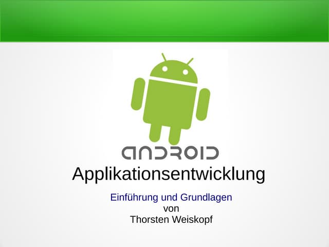 Applikationsentwicklung für Android