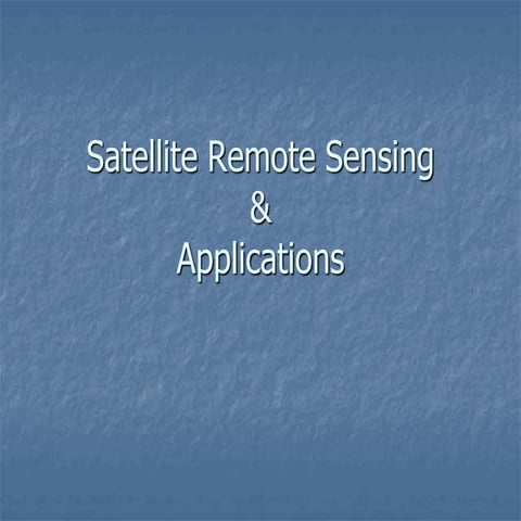 Application of remote Sensing and GIS in forest monitoring | PPTX