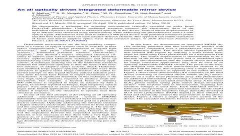 Appl Phys Lett 96 211103