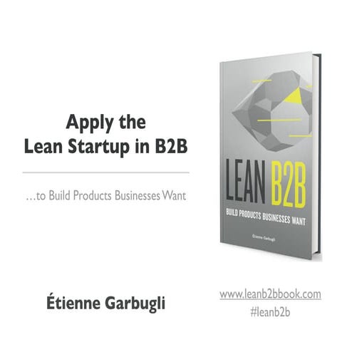 Apply the Lean Startup in B2B to Build Products Businesses Want (Course Slides)
