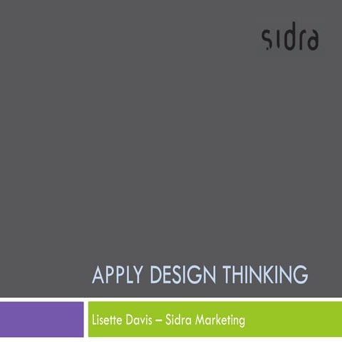 Stanford Design Thinking: apply design thinking in Marketing