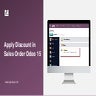 Apply Discount in Sales Order Odoo 15
