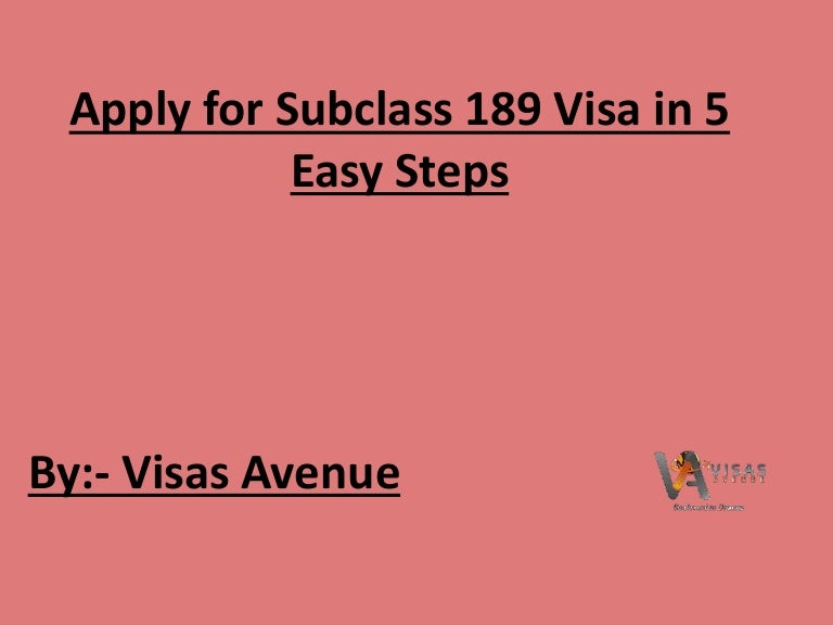 Apply for subclass 189 visa in 5 easy steps