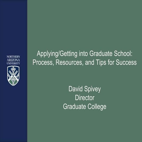 Graduate School Presentation | PPT