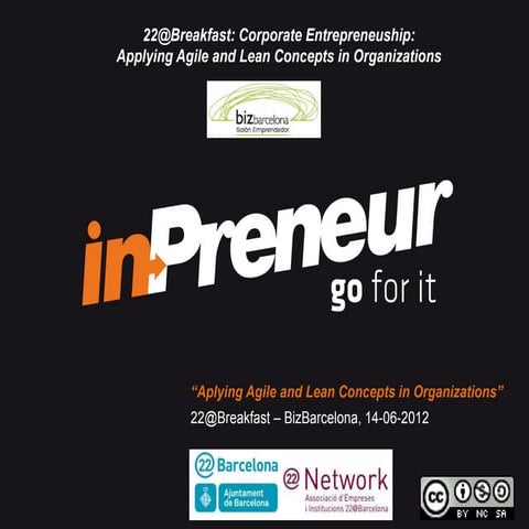 Applying agile and lean concepts in organizations   in preneur - 22updatebrea...