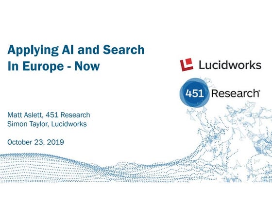 Applying AI and Search In Europe