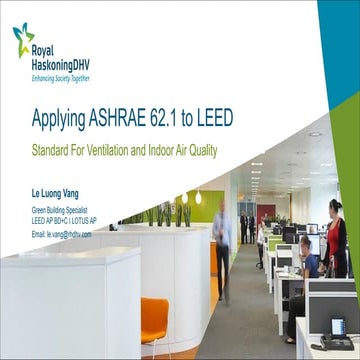 Applying ashrae 62.1 to LEED