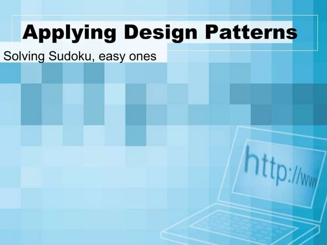 Applying design patterns