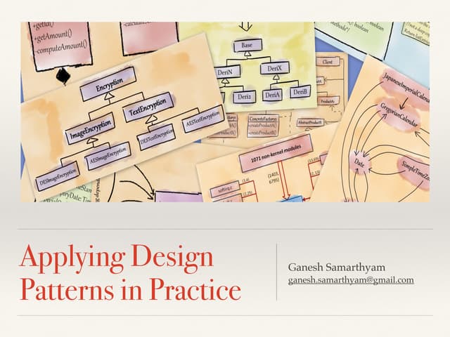 Applying Design Patterns in Practice