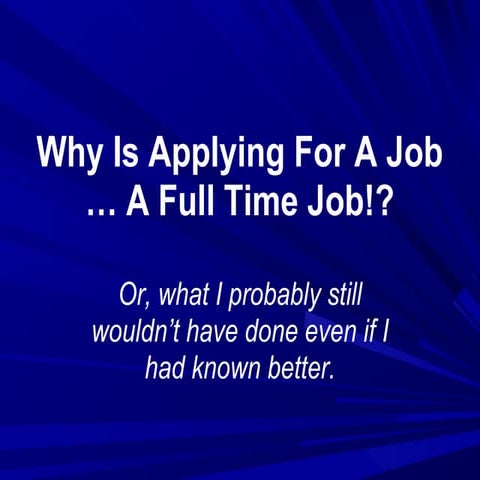 Applying For Math Academic Jobs 2006