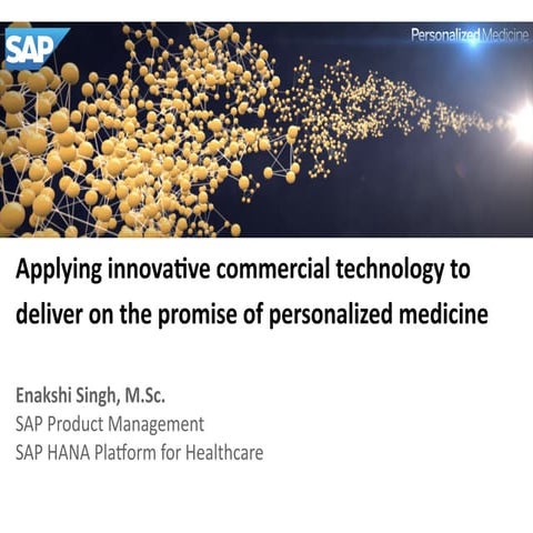Applying innovative commercial technology to deliver on the promise of person...