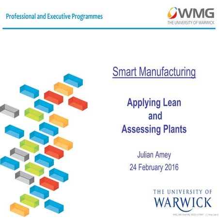 Applying Lean and Assessing plants