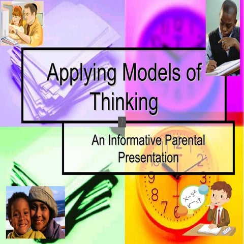 Applying models of thinking powerpoint