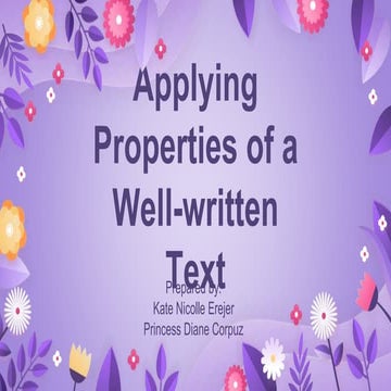 applying properties of a well-writen text.pptx