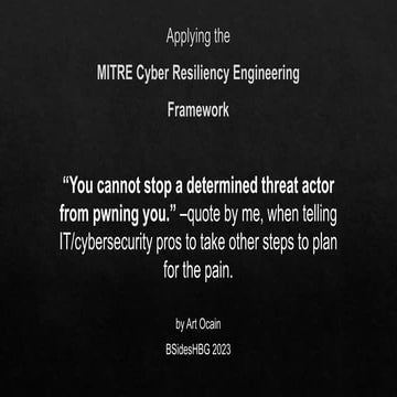 Applying the MITRE CREF.pptx