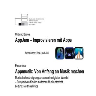 Appmusik Unterrichtsidee: Improvisi...