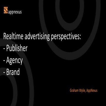 Real Time Bidding : the new digital advertising | PDF