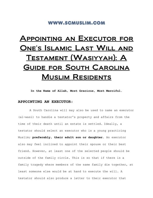 Will-Wasiyat under Islamic law | PPT
