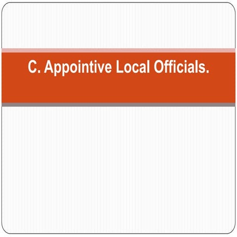Appointive official