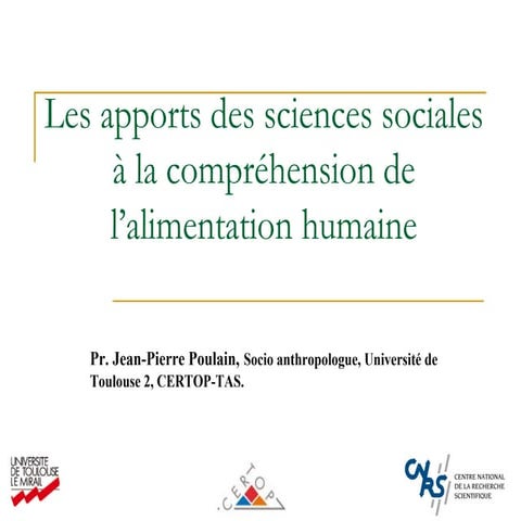 Sociologie de l'alimentation 