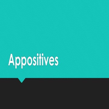 Appositives