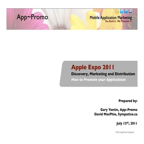 App promo apple expo presentation