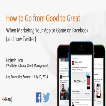 App promotion summit london how to go from good to great