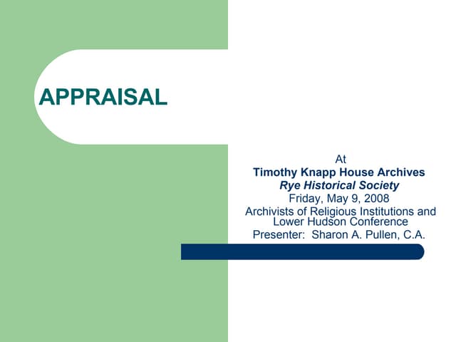 Appraisal